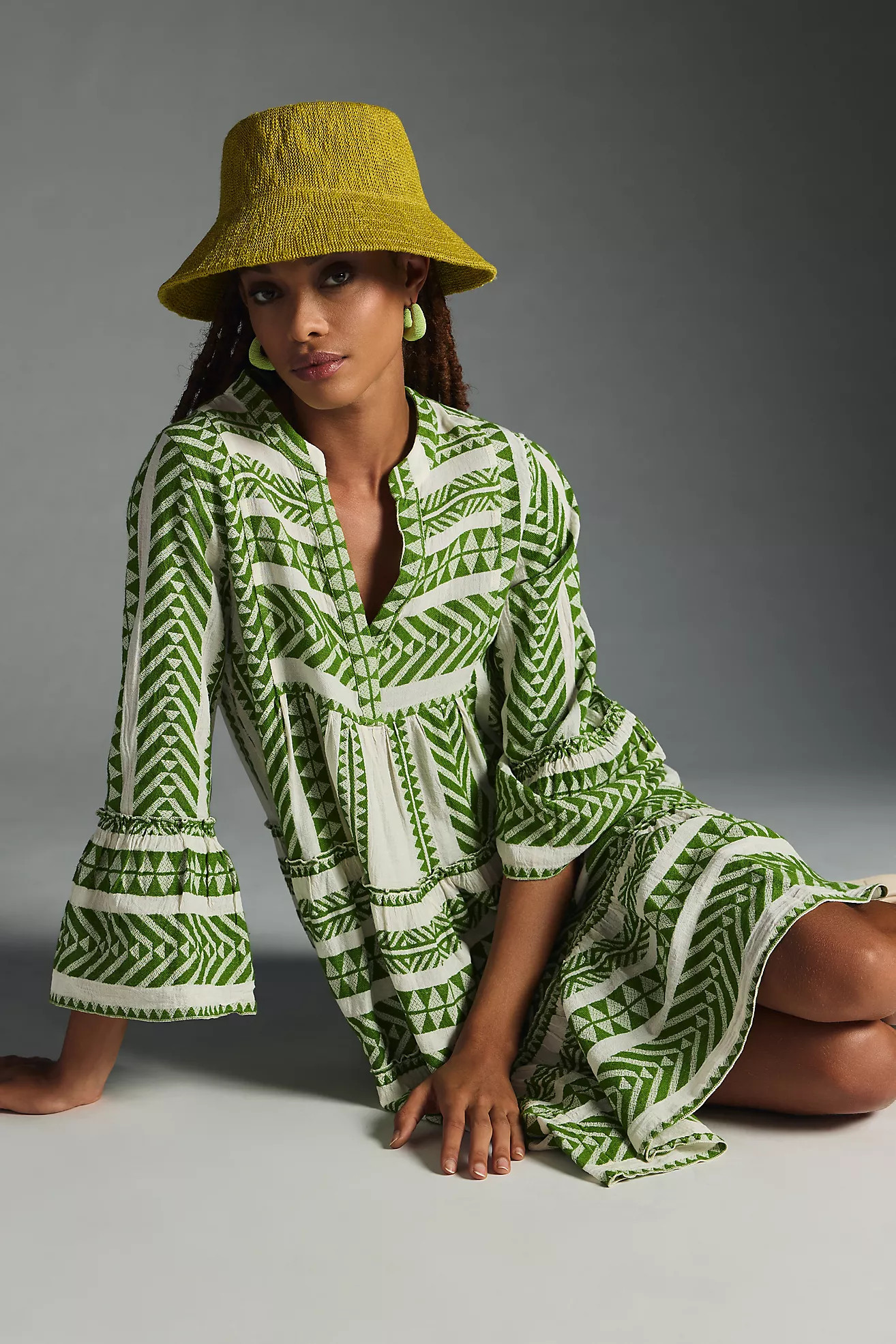 Devotion Twins Embroidered Ella Tunic Dress | Anthropologie (US)