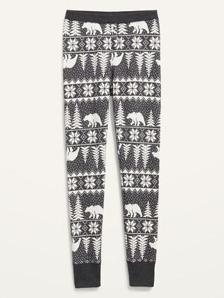 Matching Printed Thermal-Knit Pajama Leggings for Women | Old Navy (US)