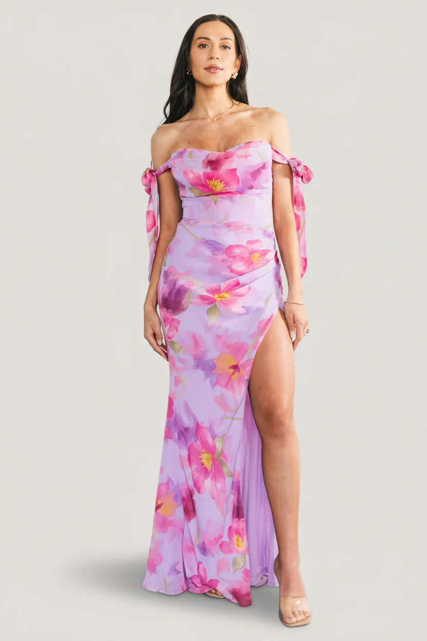 Allegra Off-Shoulder Maxi Dress — Lavender | Baltic Born | Baltic Born