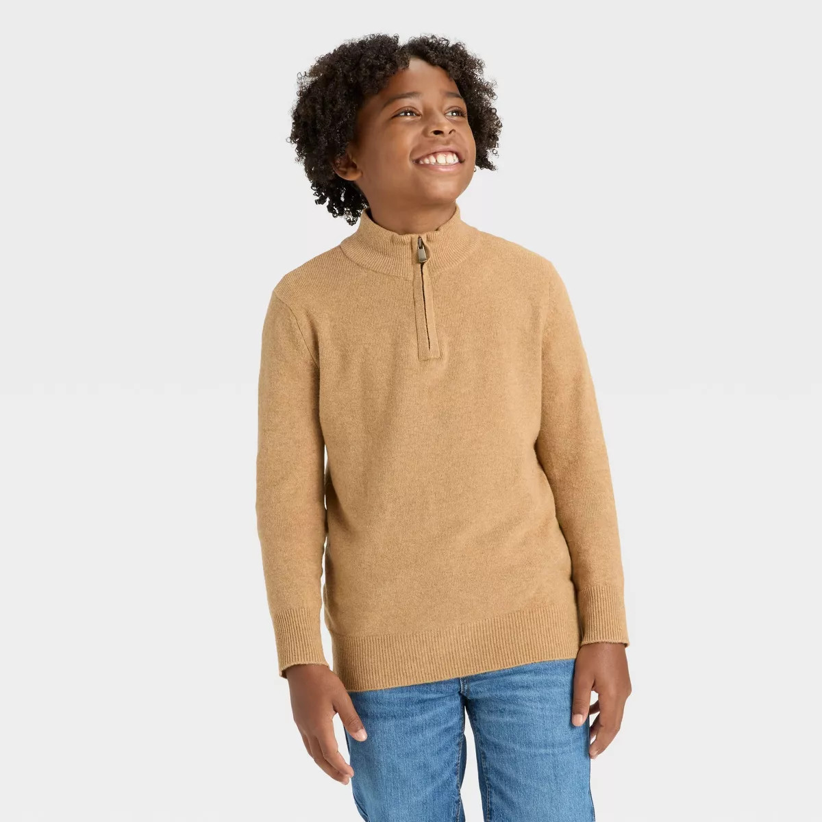 Boys' Quarter Zip Pullover Sweater - Cat & Jack™ | Target