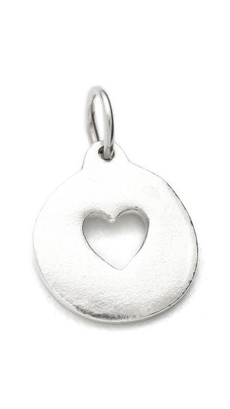 Helen Ficalora Cutout Heart Charm - Silver | Shopbop
