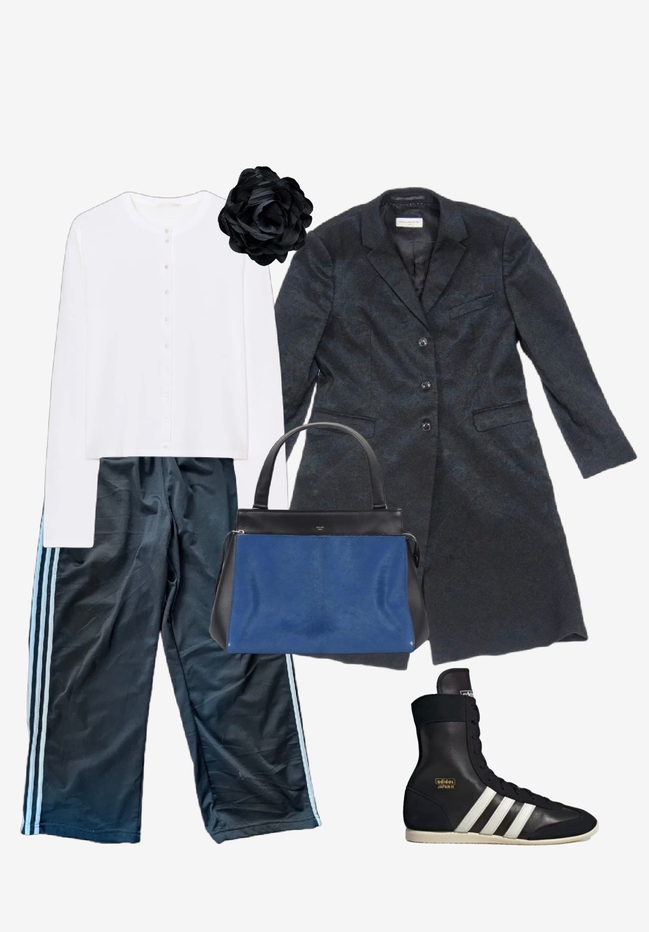 Jacket, track pants, bag, and brooch are are all preloved/vintage.

#LTKcanada #LTKstyletip