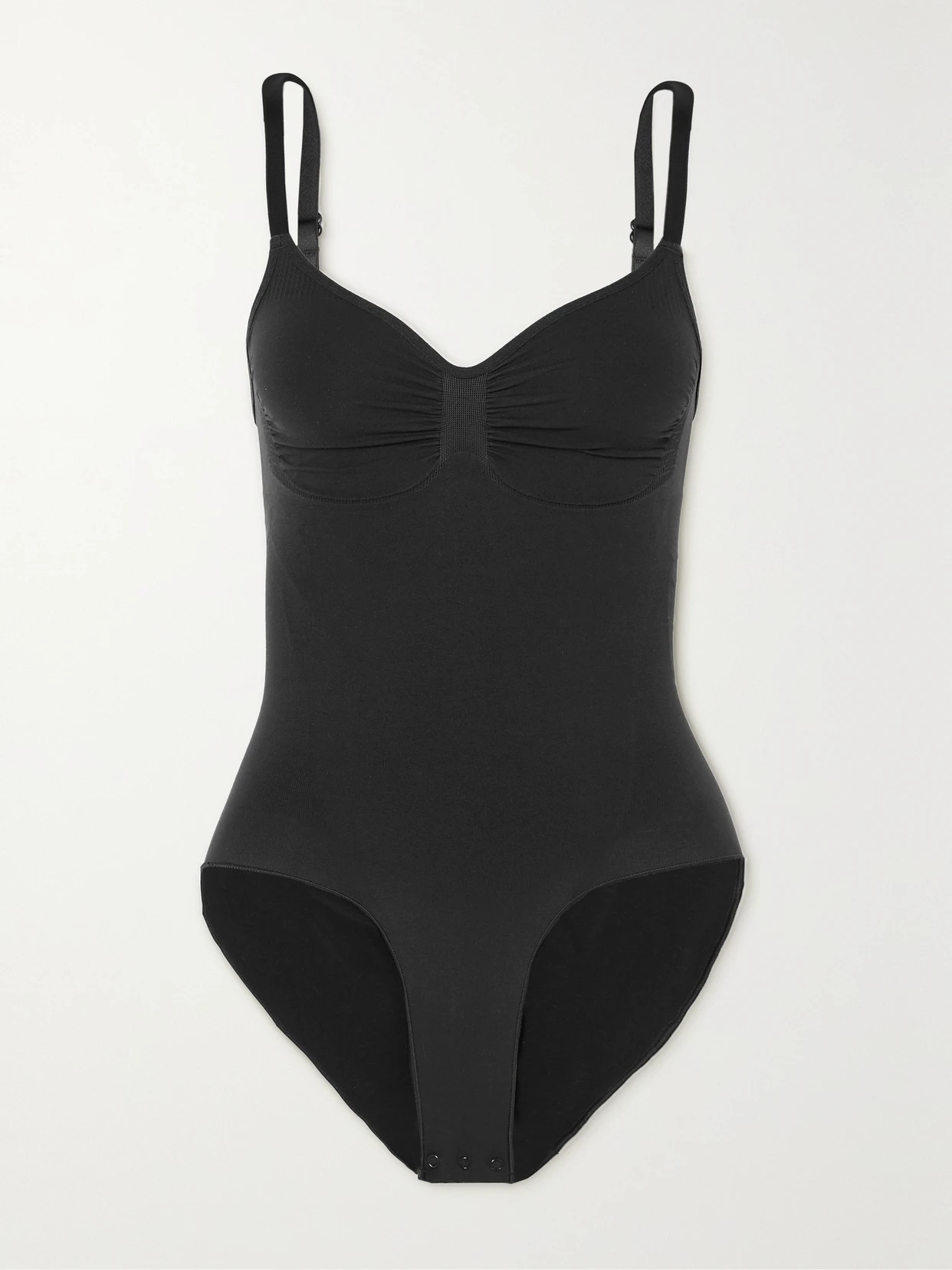 SKIMS - Seamless Sculpt Brief Bodysuit - Onyx | NET-A-PORTER (US)