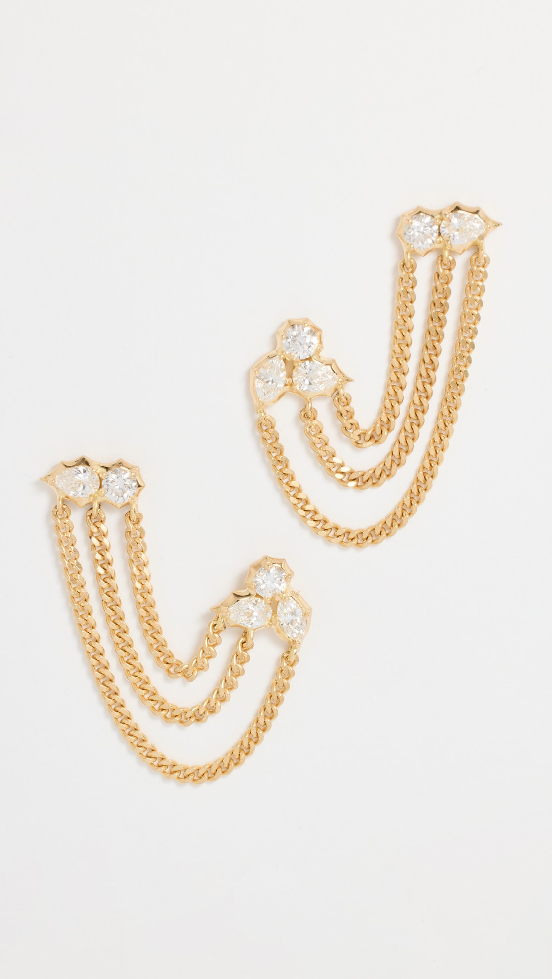 18k Posey Duo Chain Single Earring | Shopbop