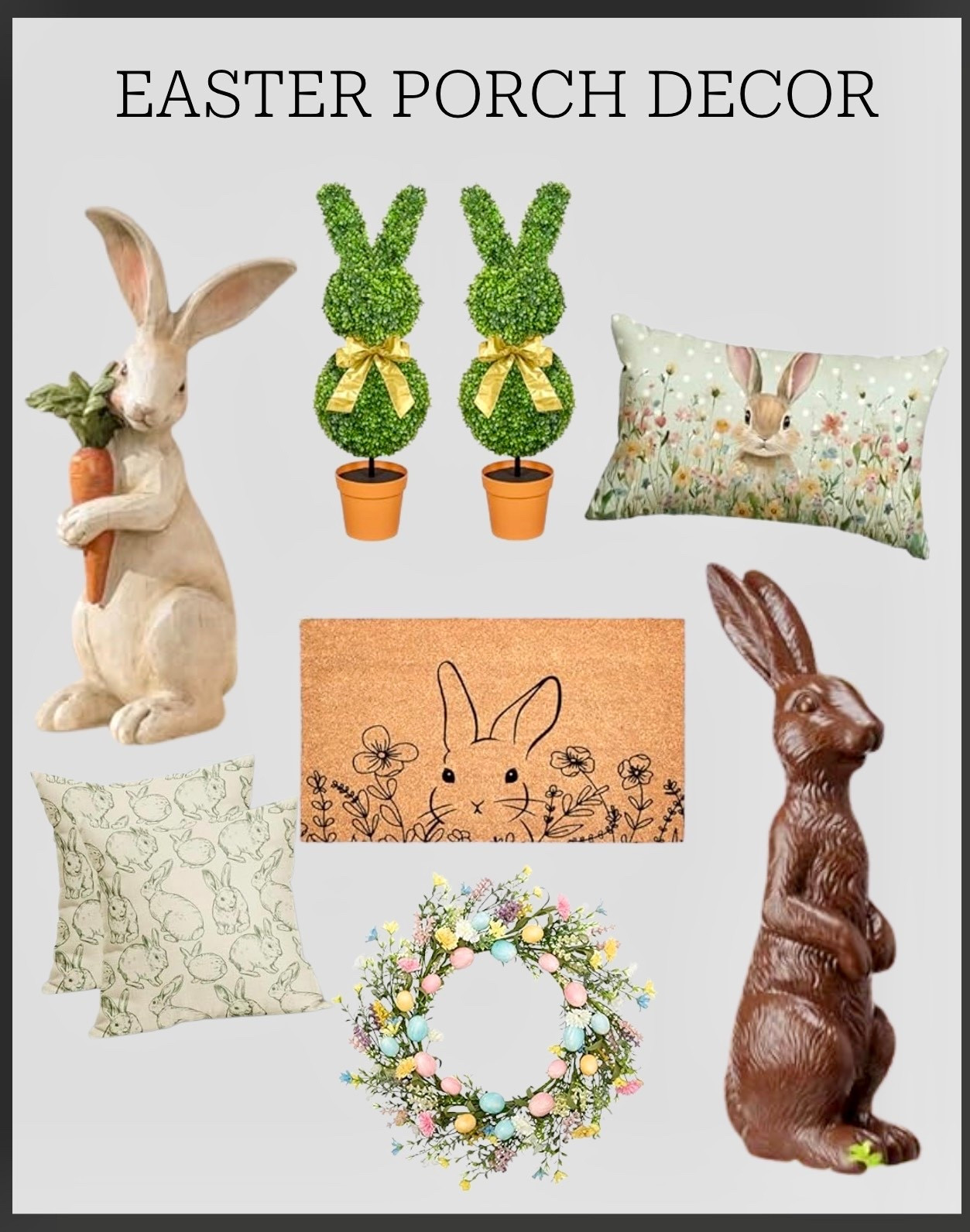 Easter porch decor that feels cheerful, cozy, and timeless 🌸🐰
Soft pastels, bunny details, and easy pieces that instantly make your entry feel spring ready.

#LTKEaster #EasterDecor #SpringPorch #PorchDecor #LTKHome #SpringDecor #EasterPorch #SeasonalDecor #BunnyDecor #SpringEntryway #LTKFinds #HomeInspo


#LTKSeasonal