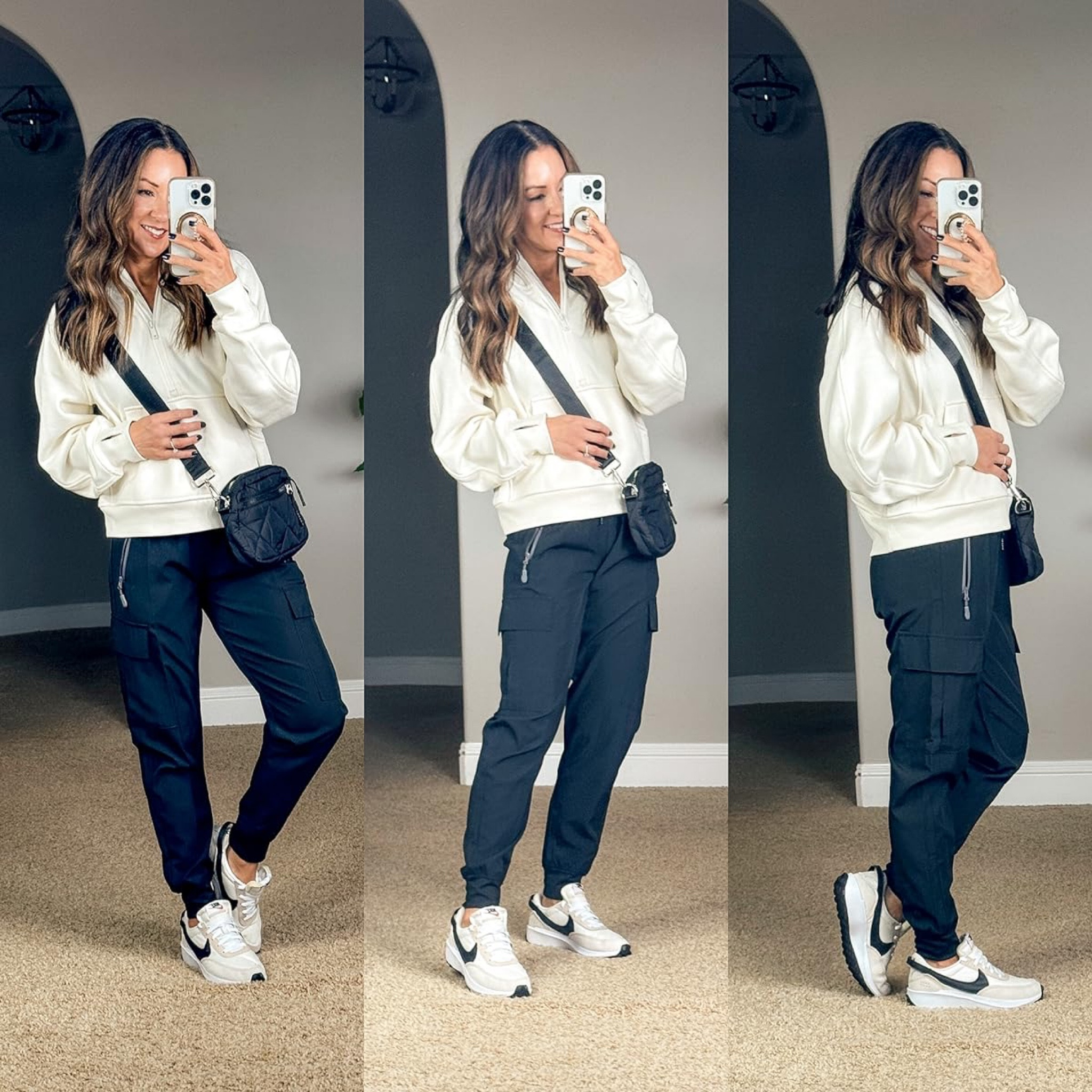 Stylish Athleisure Look

For reference I'm 5'1" and 109lbs. I’m wearing an XS in all items - all TTS! For the sneakers, go up a 1/2 size!

Fall outfits  fall outfit inspo  cute outfits  chic outfits  black joggers outfit  jackets  Athleisure  comfy outfits  easy outfits  petite fashion  trendy fashion  EverydayHolly

#LTKStyleTip #LTKSeasonal #LTKOver40