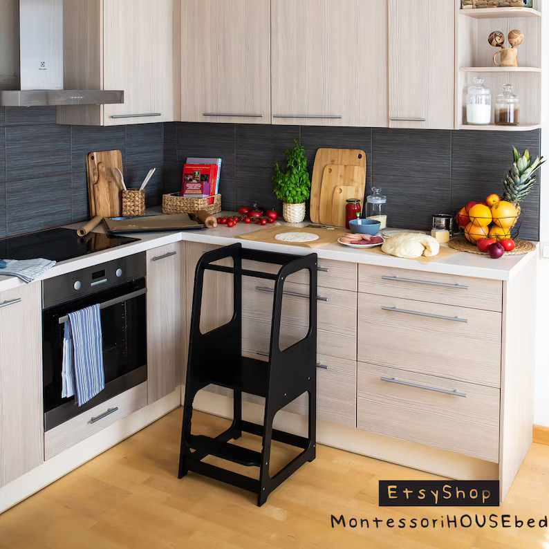 Kitchen Helper Tower Kitchen Stool Safety Stool Toddler Step | Etsy | Etsy (US)