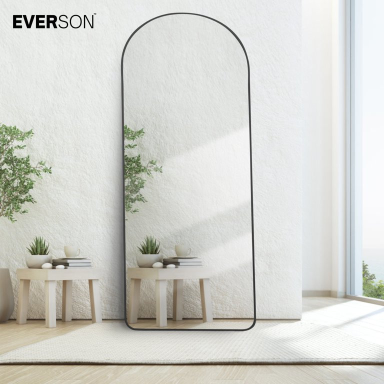 Everson Lexington Full Length Mirror - Premium Floor Mirrors, Full Body Mirror, Wall Mirror for B... | Walmart (US)