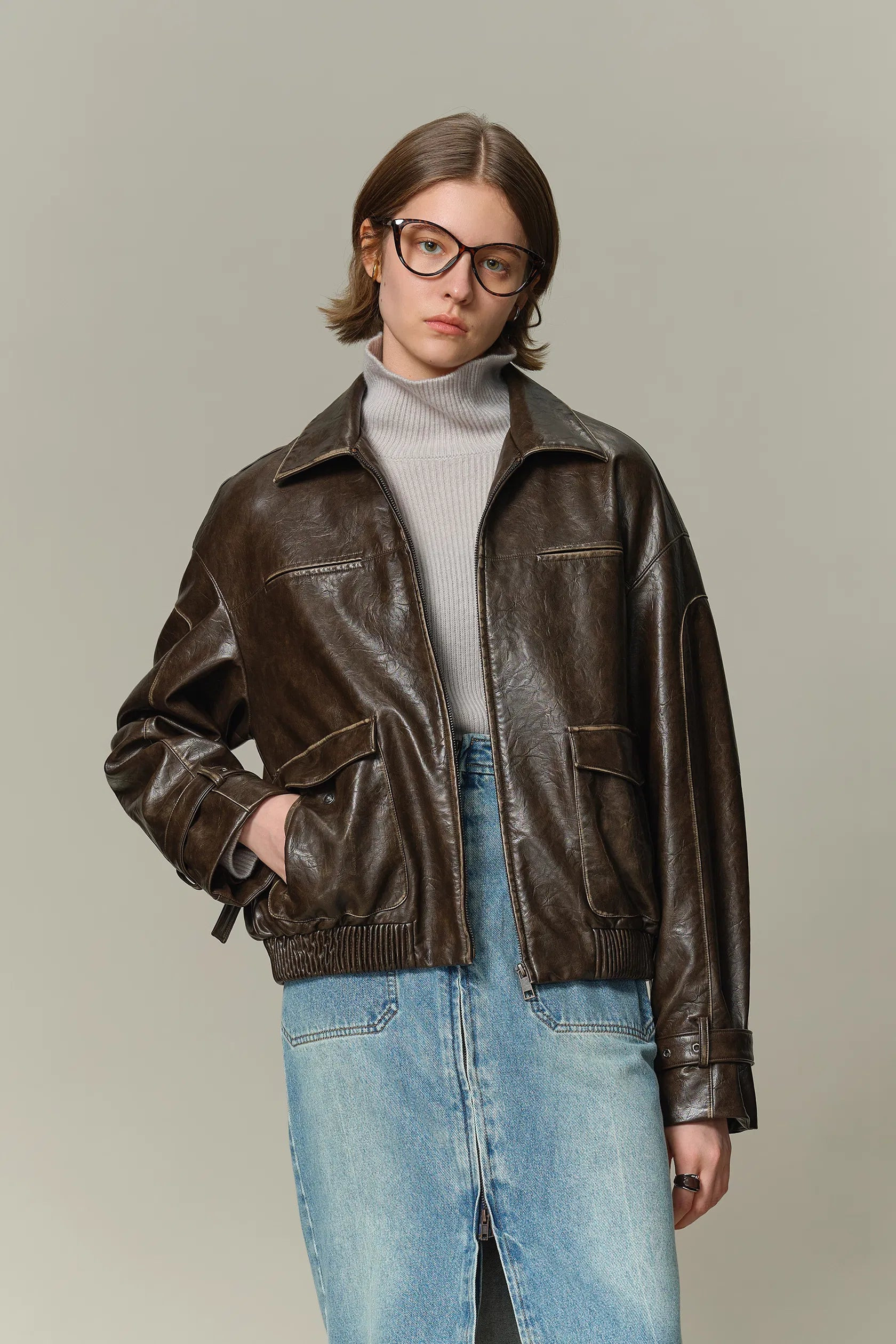 Mei Biker Jacket in Vegan Leather | Fabrique