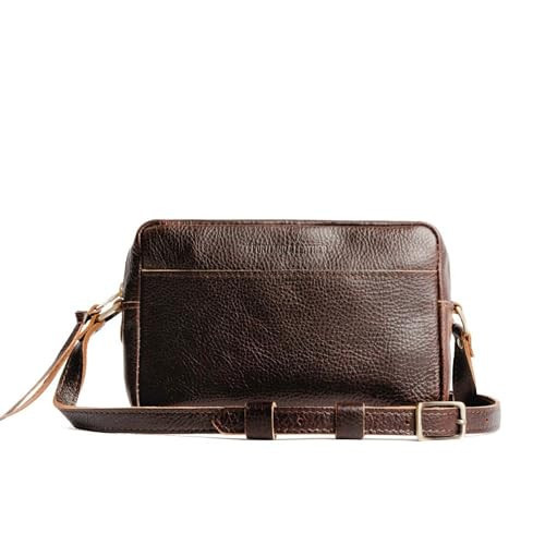 Portland Leather Goods Large Camera Bag Purse for Women – Handmade from the Finest Full-Grain Hides – Features Interior & Exterior Pockets & Adjustable Strap – Coldbrew | Amazon (US)