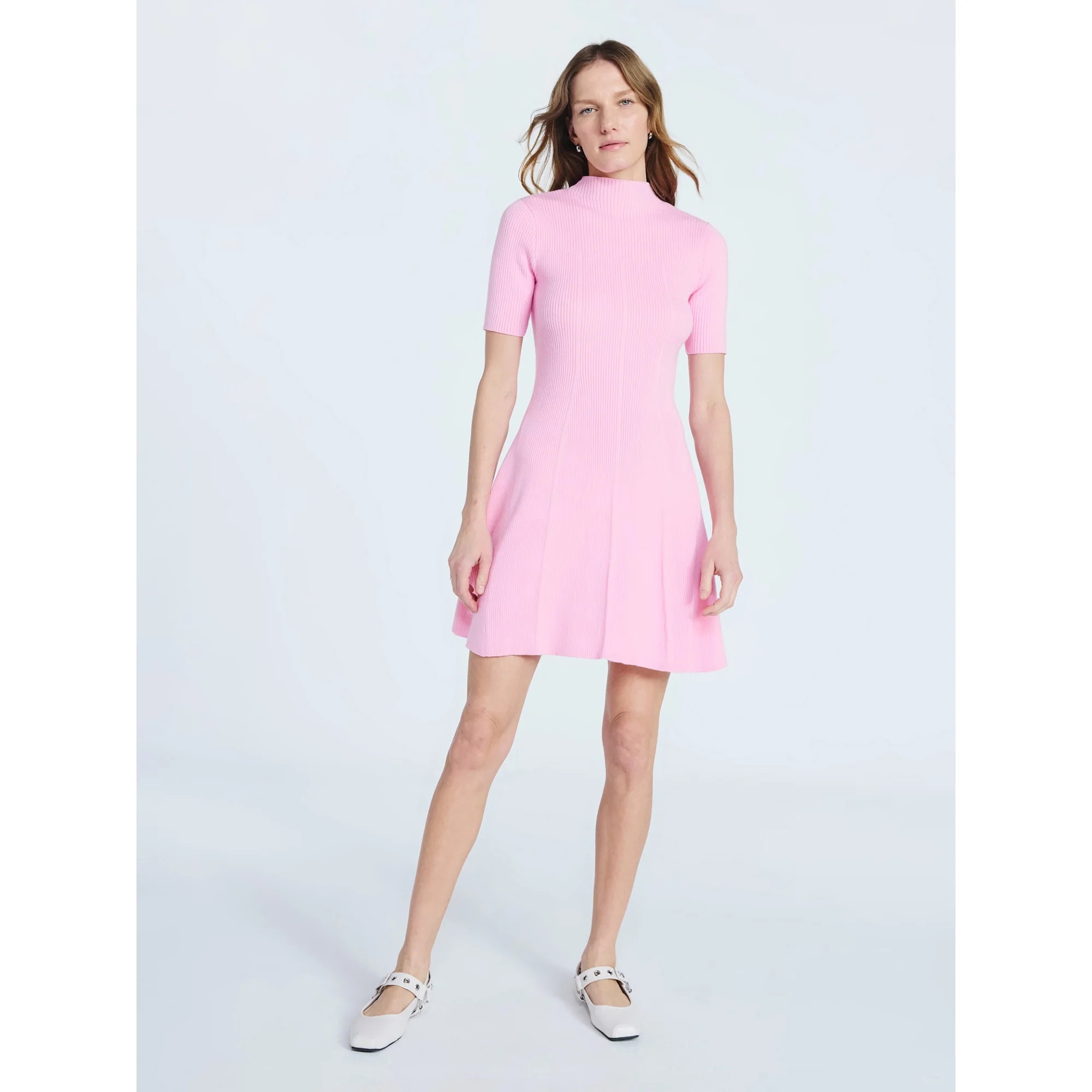 Scoop Women's Mini Sweater Dress with Elbow Length Sleeves, Sizes XS-XXL | Walmart (US)
