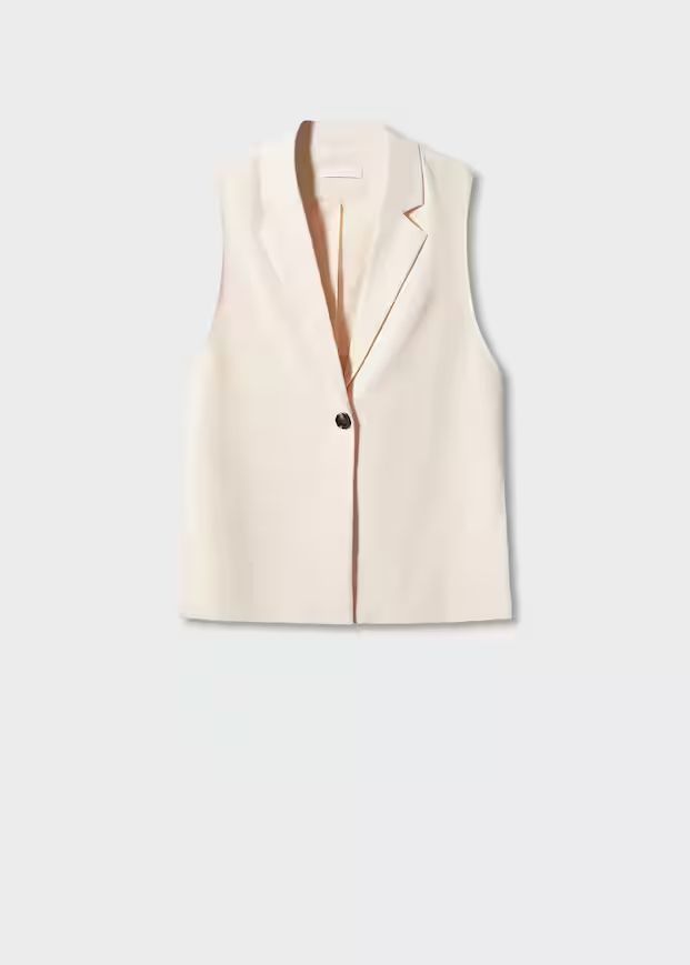 Long vest with openings -  Women | Mango USA | MANGO (US)