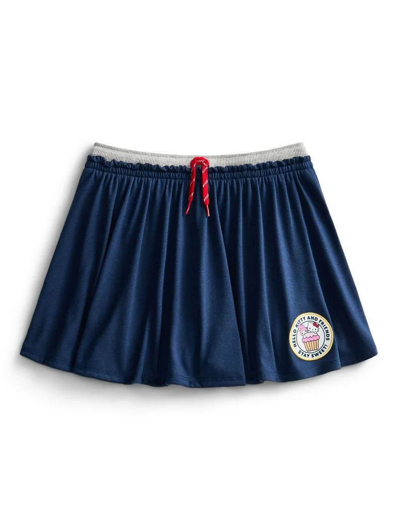 Wonder Nation x Hello Kitty Girls Double Waistband Skort, Sizes 4-16 | Walmart (US)