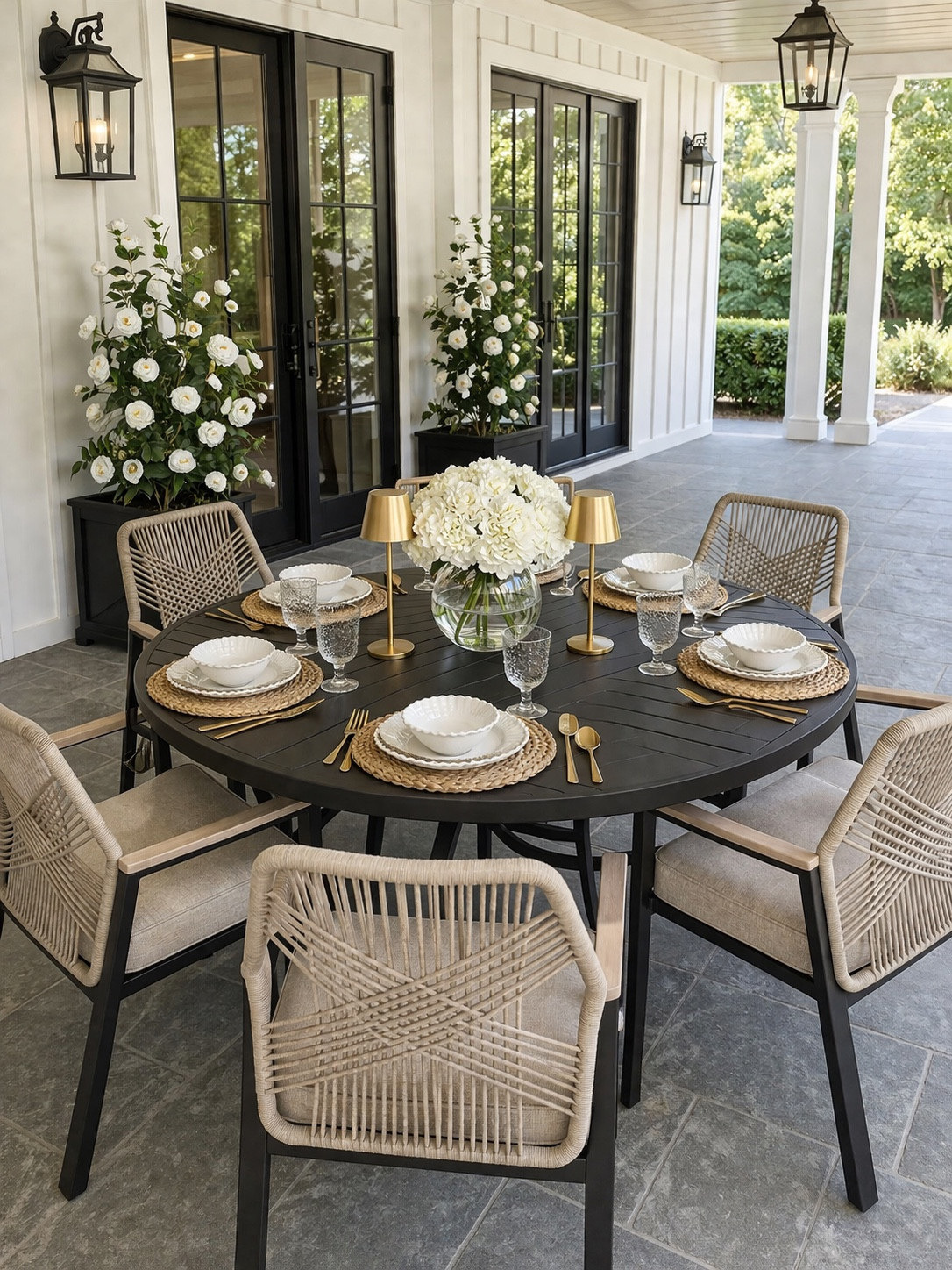 Elegant Amazon Patio Dining Finds for Summer Entertaining ✨

Follow @farmtotablecreations on Instagram for more cozy neutral home inspiration and curated Amazon finds.

This outdoor dining setup feels elevated, timeless, and so easy to recreate. From the woven rope chairs to the scalloped woven placemats, pearl-edge dinnerware, cordless gold lamps, and fresh hydrangea centerpiece — every detail gives that luxury outdoor dining look without feeling overdone. Perfect for summer dinners on the porch or patio. 🌿

#amazonhome #outdoordining #patiodecor #amazonfinds #summerdecor

outdoor dining ideas | patio table decor | amazon patio finds | woven placemats | cordless table lamps | hydrangea centerpiece | neutral outdoor decor | outdoor entertaining | patio styling | summer hosting | pearl edge dinnerware | rope dining chairs | modern farmhouse patio | european inspired decor | neutral tablescape | backyard entertaining | patio refresh | amazon decor finds | outdoor table setting | woven outdoor chairs | luxury patio style | summer tablescape | patio inspiration | black outdoor table | elegant outdoor decor



#LTKSaleAlert #LTKHome #LTKSeasonal