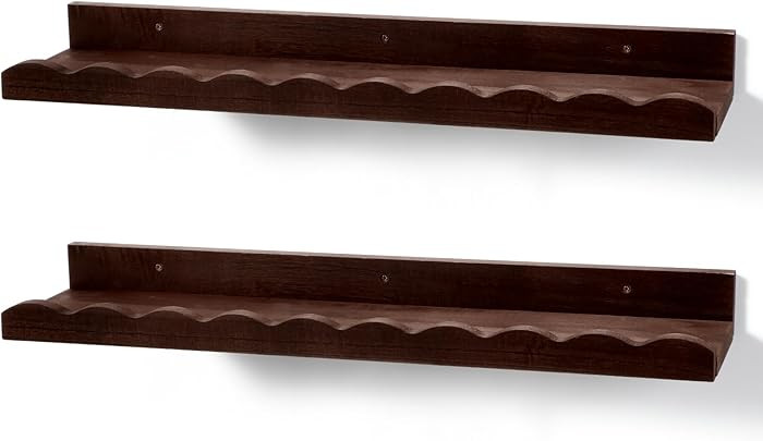 Suzile 2 Pcs Scalloped Shelves Wall Floating Shelves Set for Room, Bathroom, Bedroom, Cute Room D... | Amazon (US)