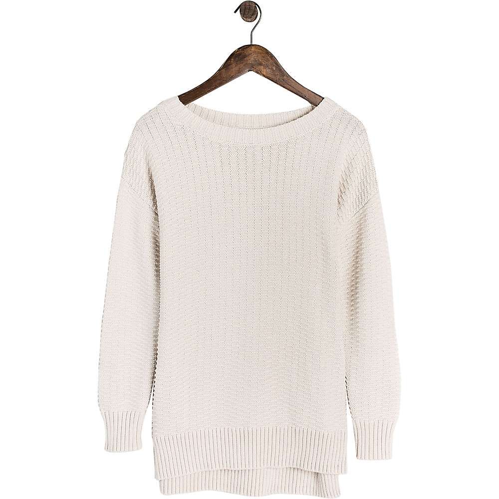 United By Blue Women's Himley Waffle Sweater - Large - Cream | Moosejaw.com