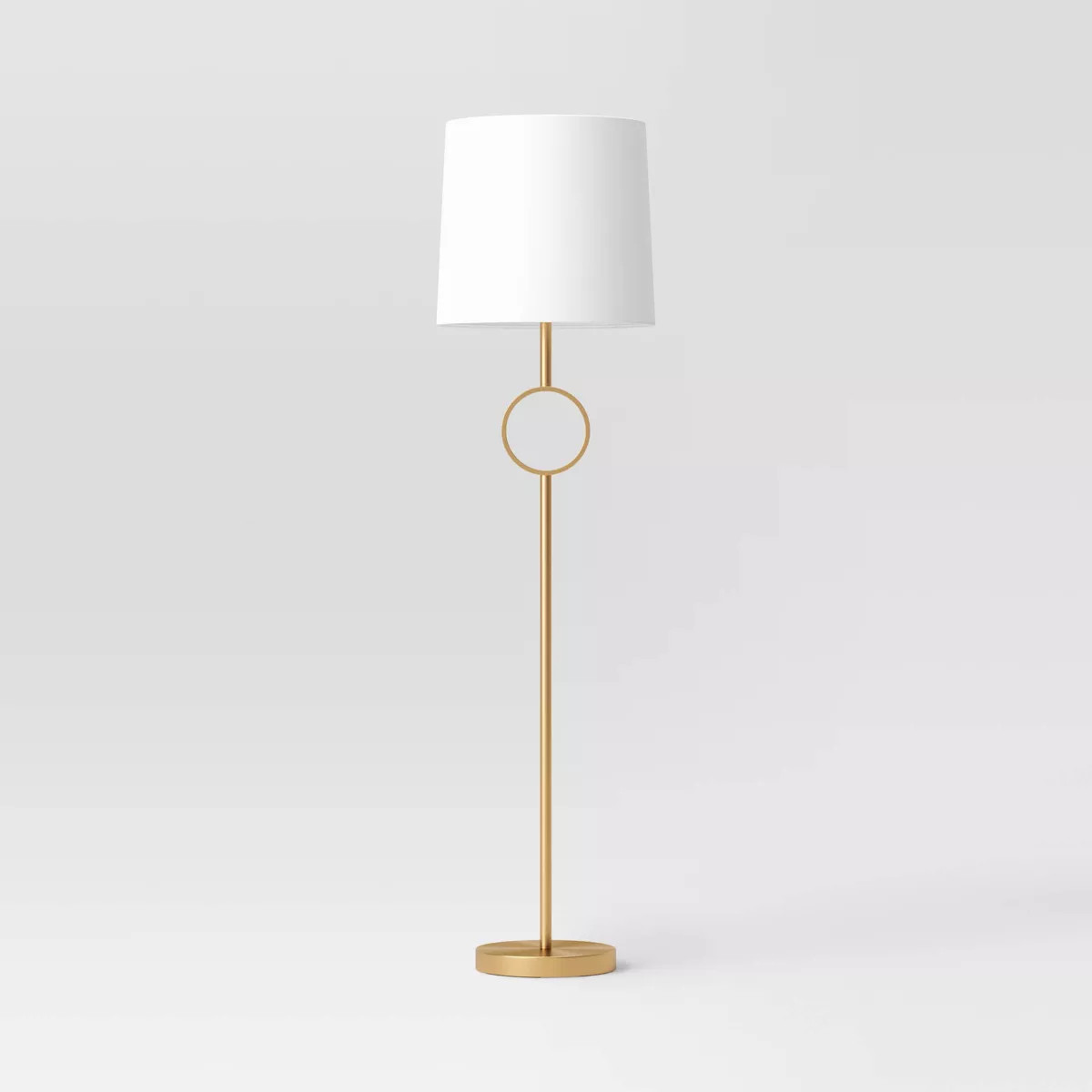 Metal Ring Floor Lamp Brass (Includes LED Light Bulb) - Threshold™ | Target
