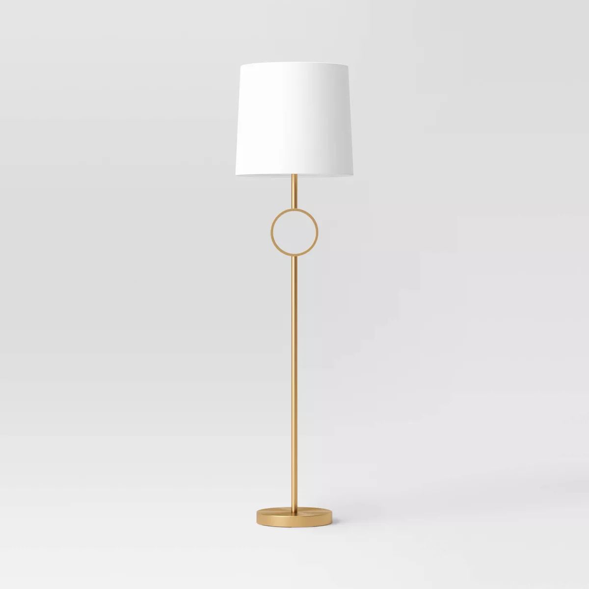 Metal Ring Floor Lamp Brass (Includes LED Light Bulb) - Threshold™ | Target