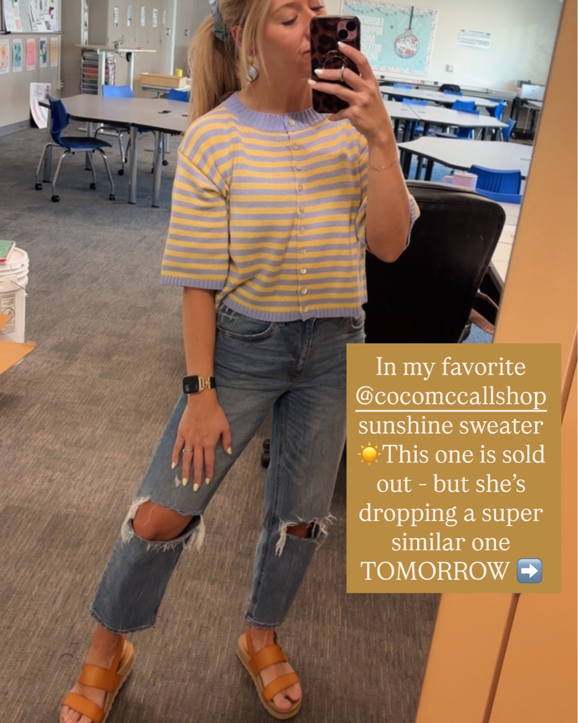 Love this sweater - you’ll have to go to cocomcallshop.com BUT use my code to get 15 % off! KELSEYGARVER15 

#springsweater #springoutfit #momoutfit

#LTKMothersDay #LTKootd #LTKmomlife