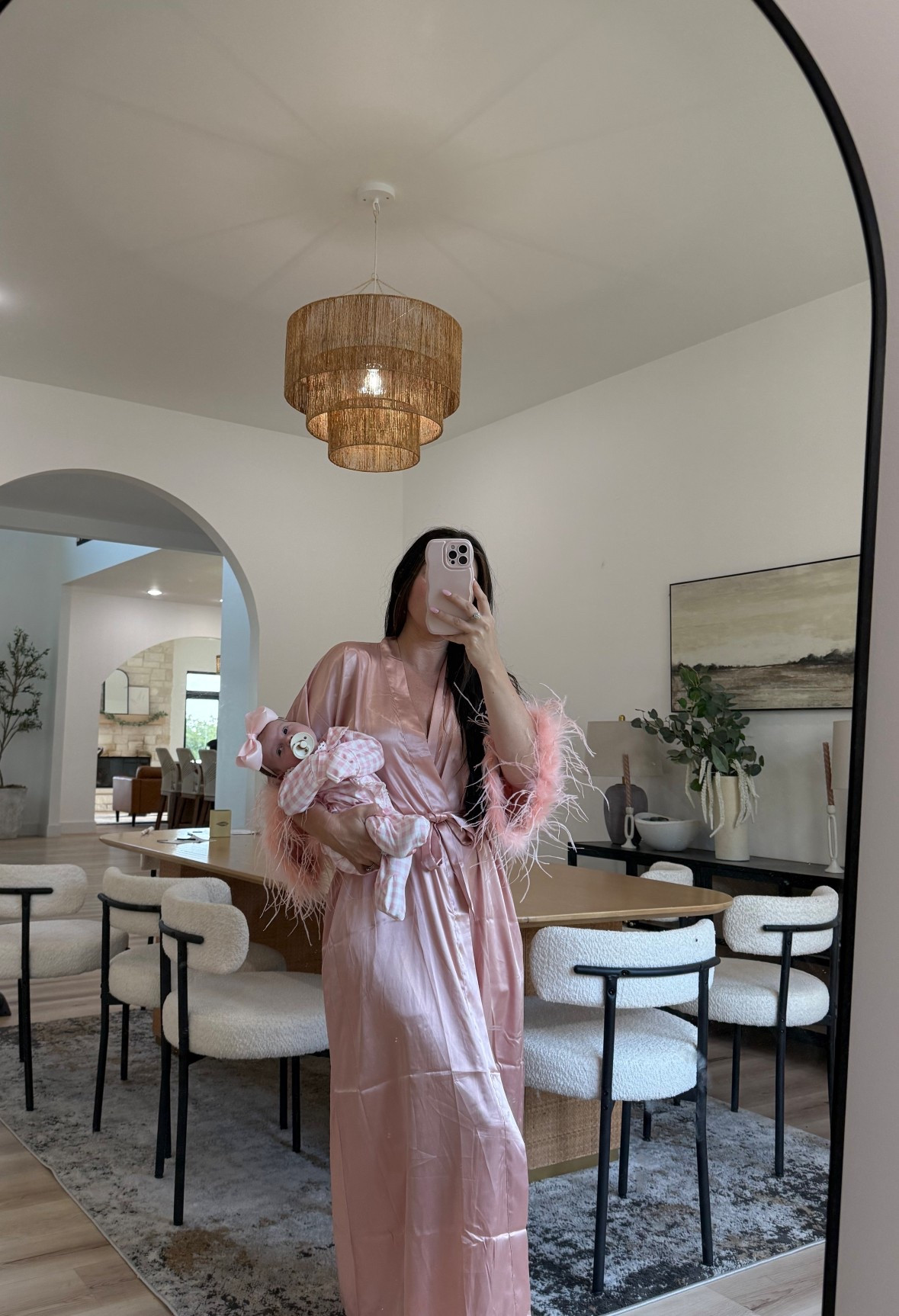 Mommy and me outfits, baby fashion, lounge outfits, pink outfits, silk robe 

#LTKmomlife #LTKBaby #LTKMothersDay