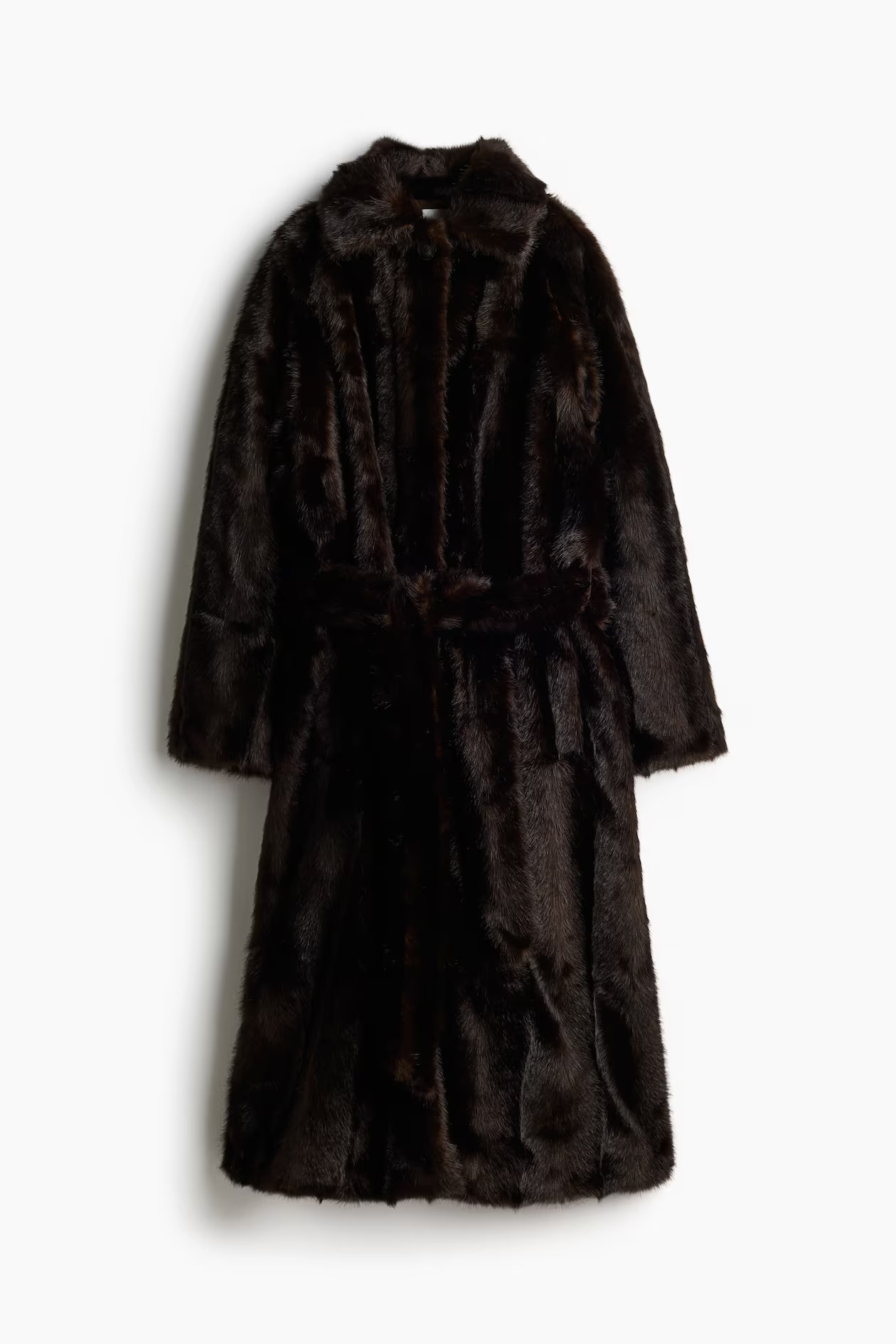Fluffy tie-belt coat | H&M (UK, MY, IN, SG, PH, TW, HK)