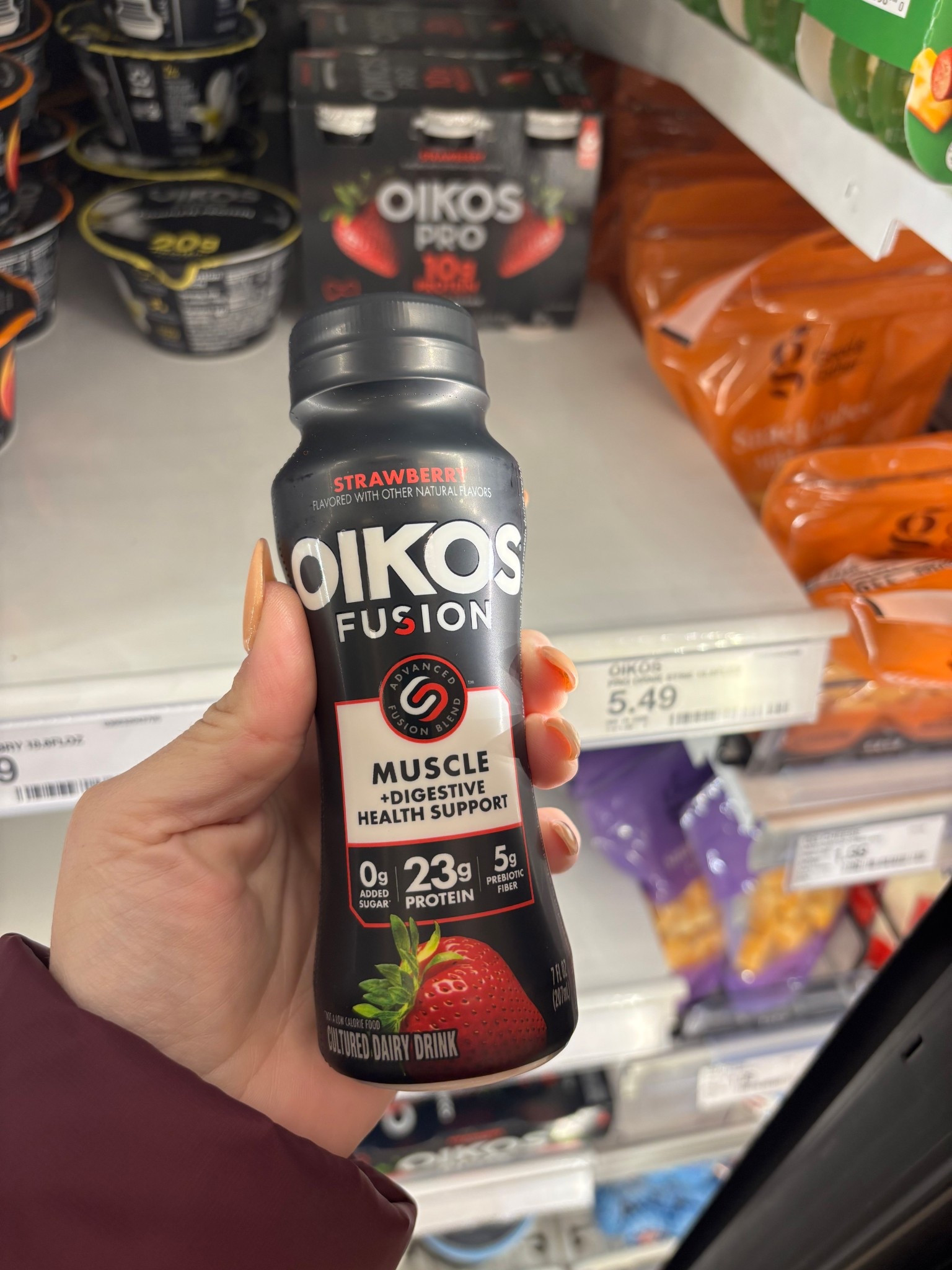 #ad #targetpartner I’m always prioritizing building and retaining muscle mass while on a weight loss journey and GLP-1. Oikos Fusion drinks are perfect for me! They have 23g of complete protein, plus 5g of prebiotic fiber. I can’t recommend them enough. 

@Target @Oikos    
*contains whey, leucin, and Vitamin D which, together with exercise and a balanced diet, help maintain muscles. 

 
