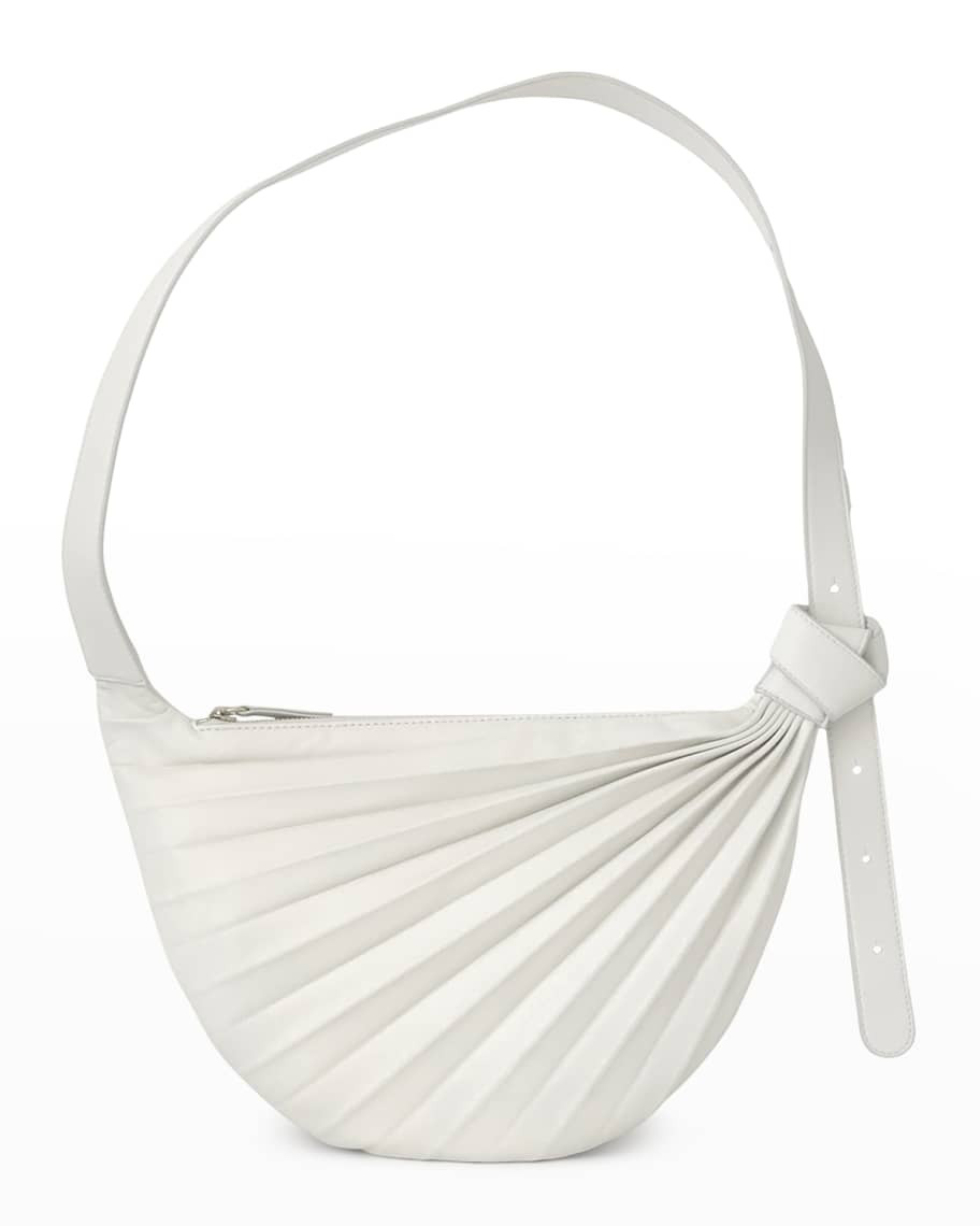Sabrina Zeng Chiaroscuro Pleated Hammock Sling Bag | Neiman Marcus