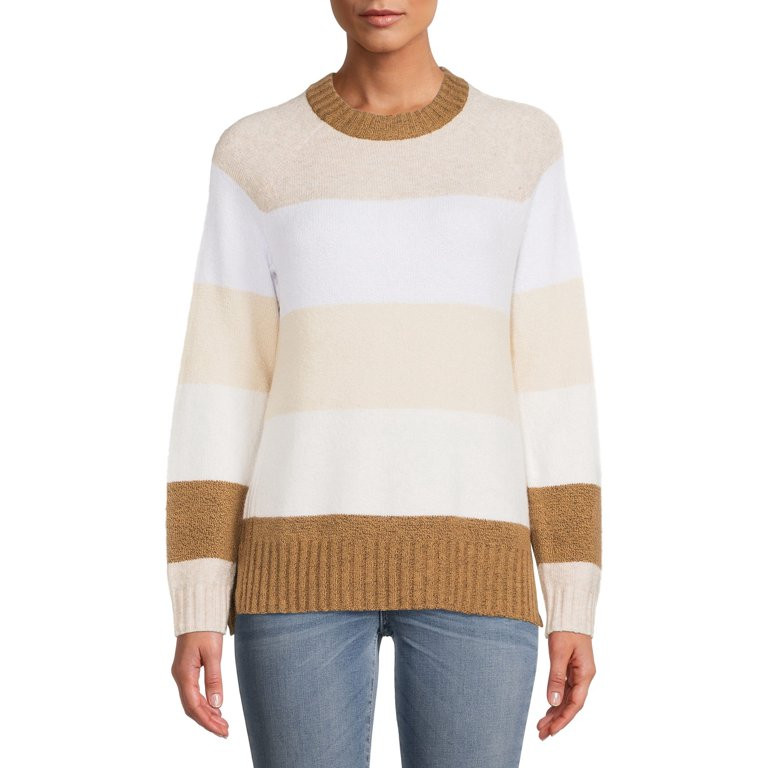 Time and Tru Women's Super-Soft Pullover Sweater - Walmart.com | Walmart (US)