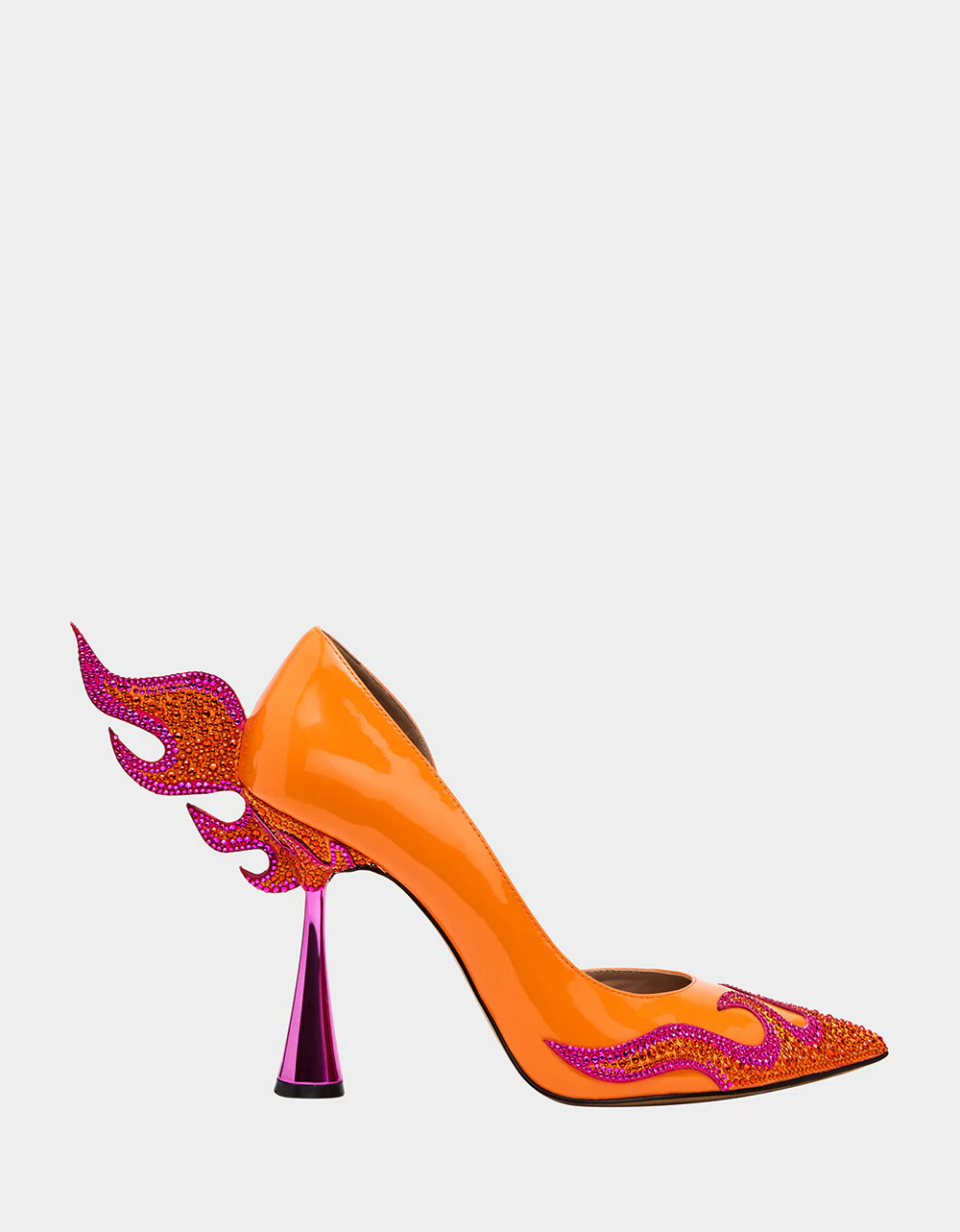 PHOENIX ORANGE MULTI Pointed-Toe Pump Women's Heel | Betsey Johnson