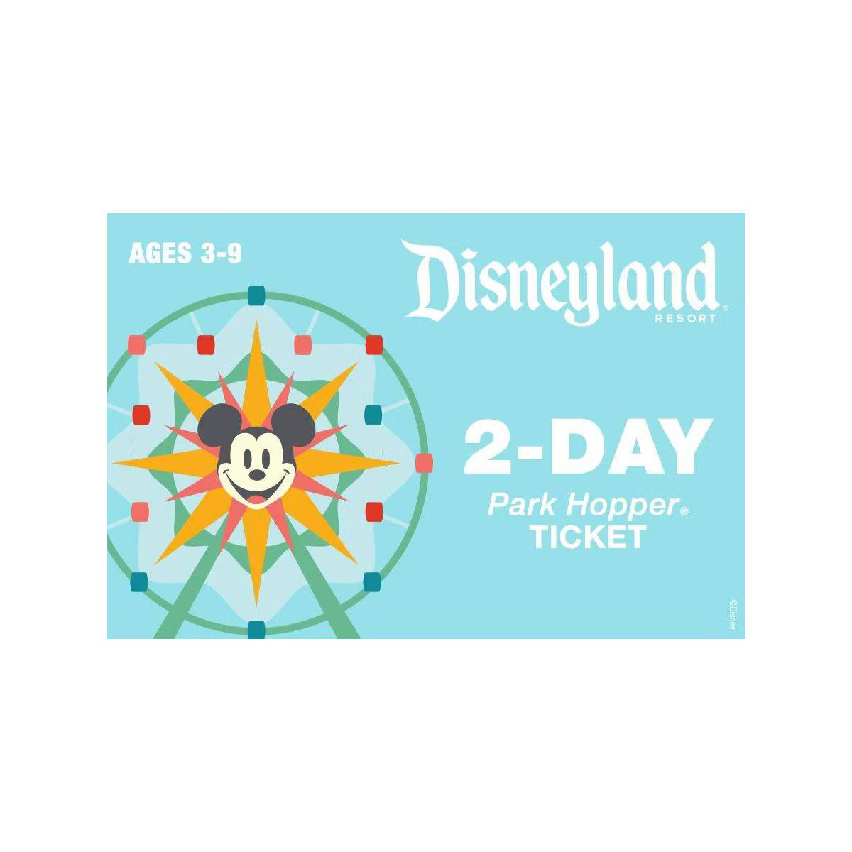 Disneyland 2 Day Park Hopper Ticket $395 (Ages 3-9) | Target
