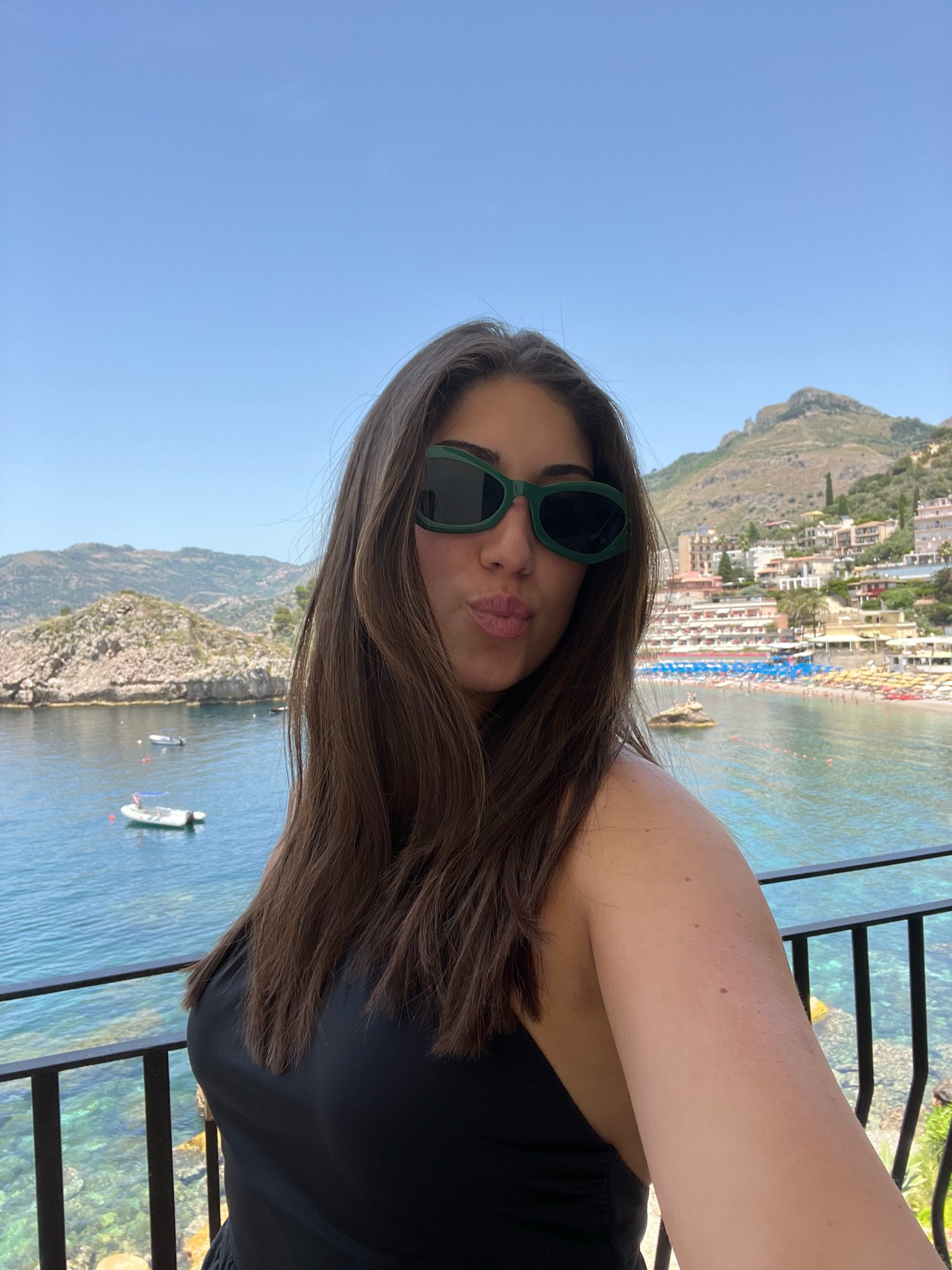 green sunnies are perfect for summer into fall. green are all sold out but the shape is available in black and tort