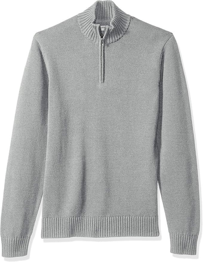 Amazon Brand - Goodthreads Men's Soft Cotton Quarter Zip Sweater | Amazon (US)