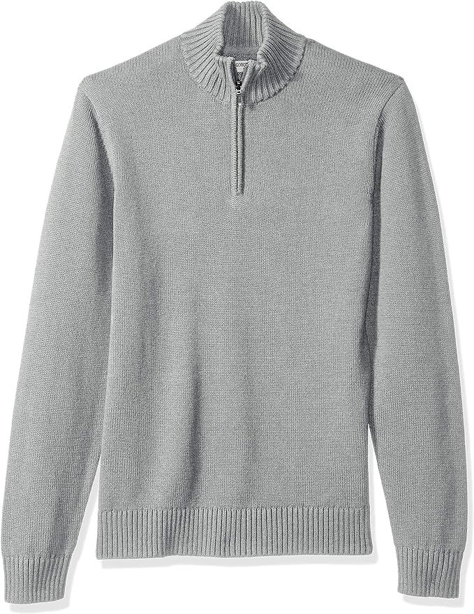 Amazon Brand - Goodthreads Men's Soft Cotton Quarter Zip Sweater | Amazon (US)