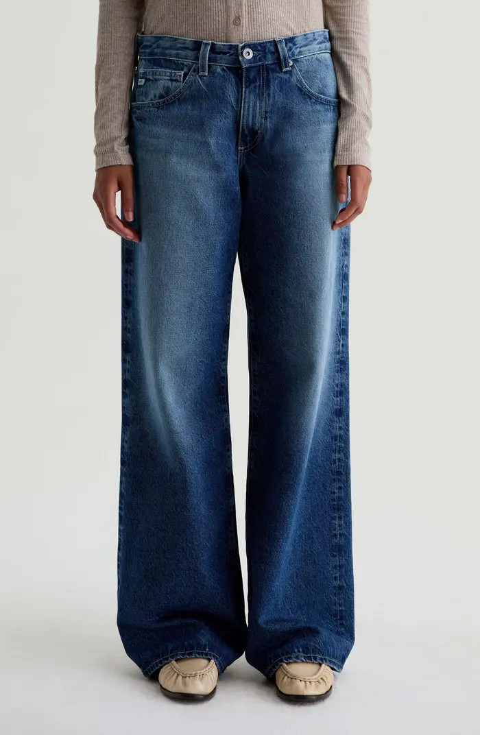 Adria Low Rise Wide Leg Jeans | Nordstrom