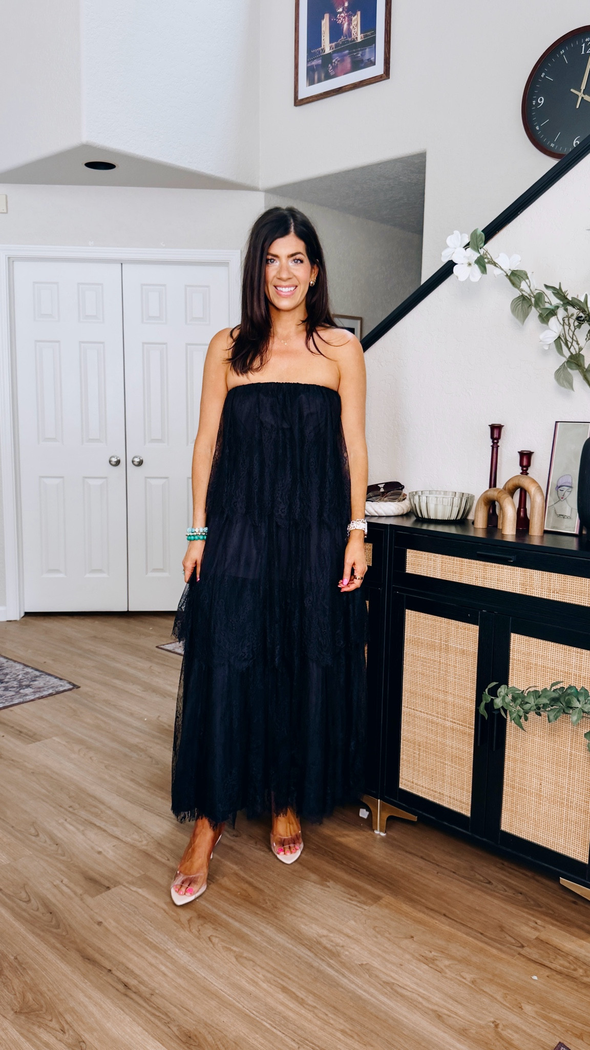 This dress runs large. Sized down one to a small - code MK20

#LTKTall #LTKMidsize #LTKWedding