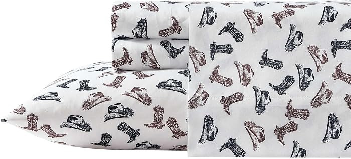 Wrangler - Queen Size Sheet Set, Ultra-Soft & Wrinkle-Resistant Bedding for Year Round Comfort, D... | Amazon (US)