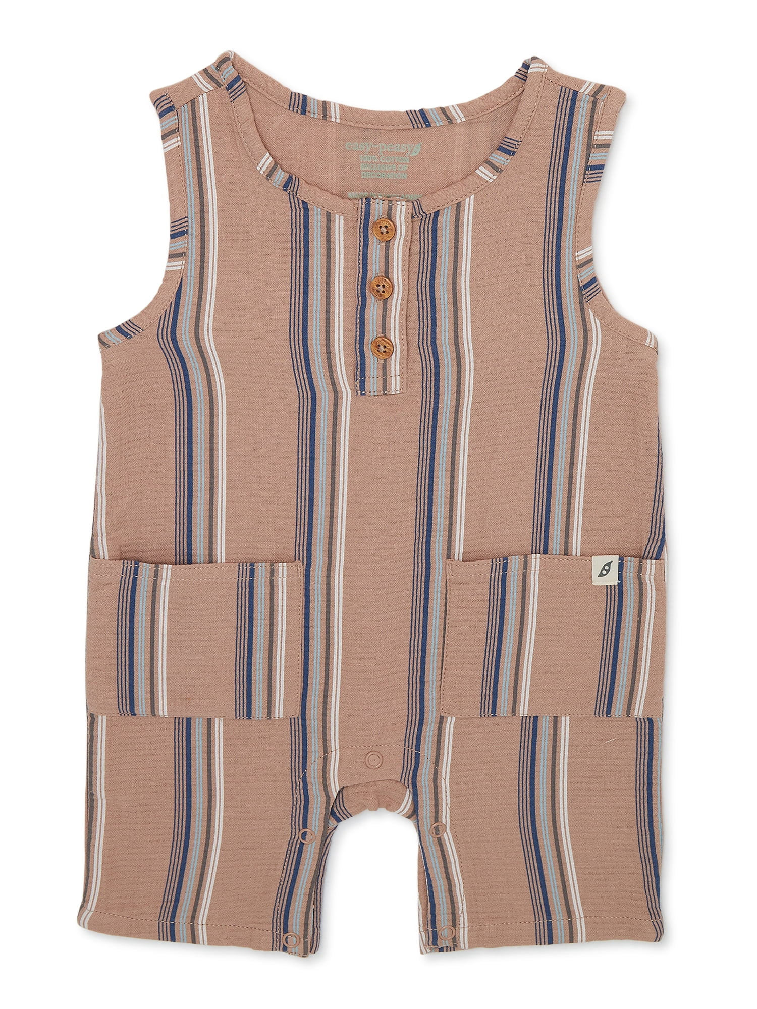 easy-peasy Baby Boys Tank Romper, Sizes 0-24 Months | Walmart (US)