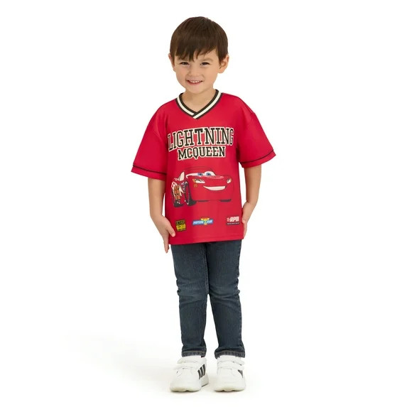 Disney Pixar Cars Toddler Short Sleeve Jersey, Sizes 12 Months-5T | Walmart (US)