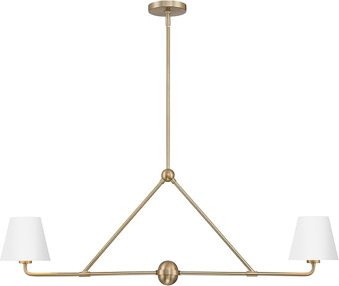 Crystorama Xavier 2 Light Vibrant Gold + White Chandelier | Amazon (US)