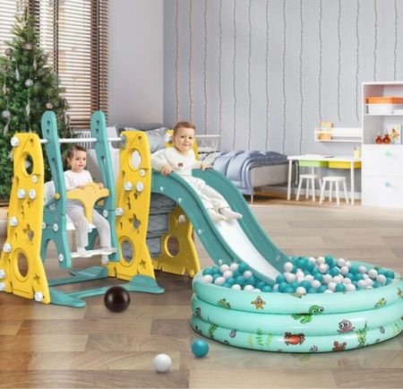 I would totally be getting this for the kids if I didn't already buy them a ball pit for Christmas. This is a really really great deal with the slide and swing! if you have young kids.

#LTKsalealert #LTKkids #LTKbaby