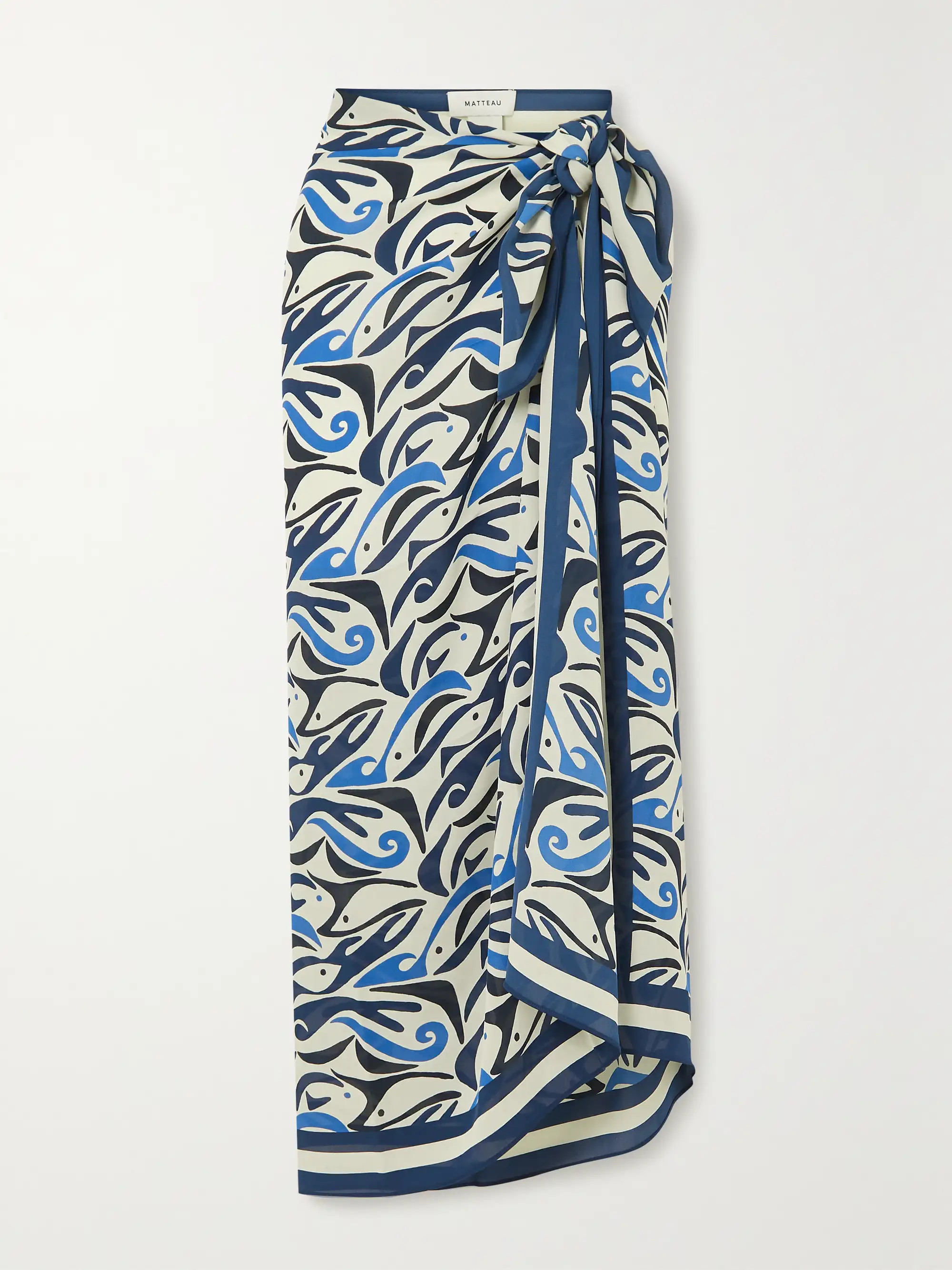 Printed silk pareo | NET-A-PORTER APAC