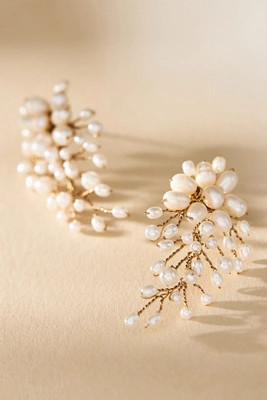 Untamed Petals Moore Pearl Earrings | Anthropologie (US)