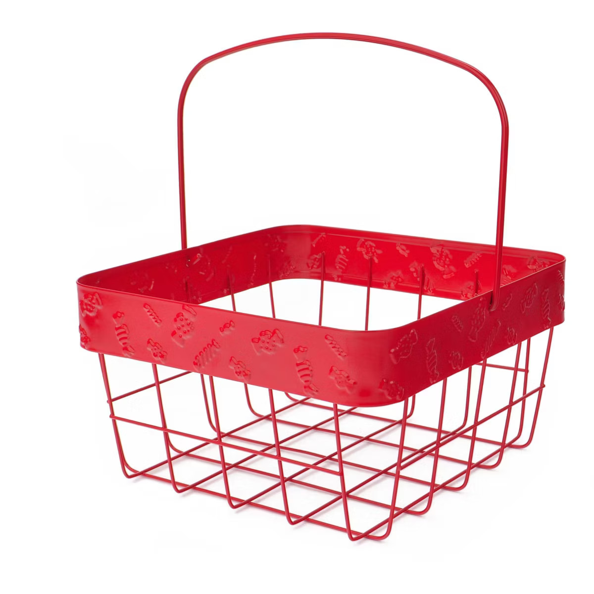 Wire Basket with Handle Red - Bullseye's Playground™ | Target