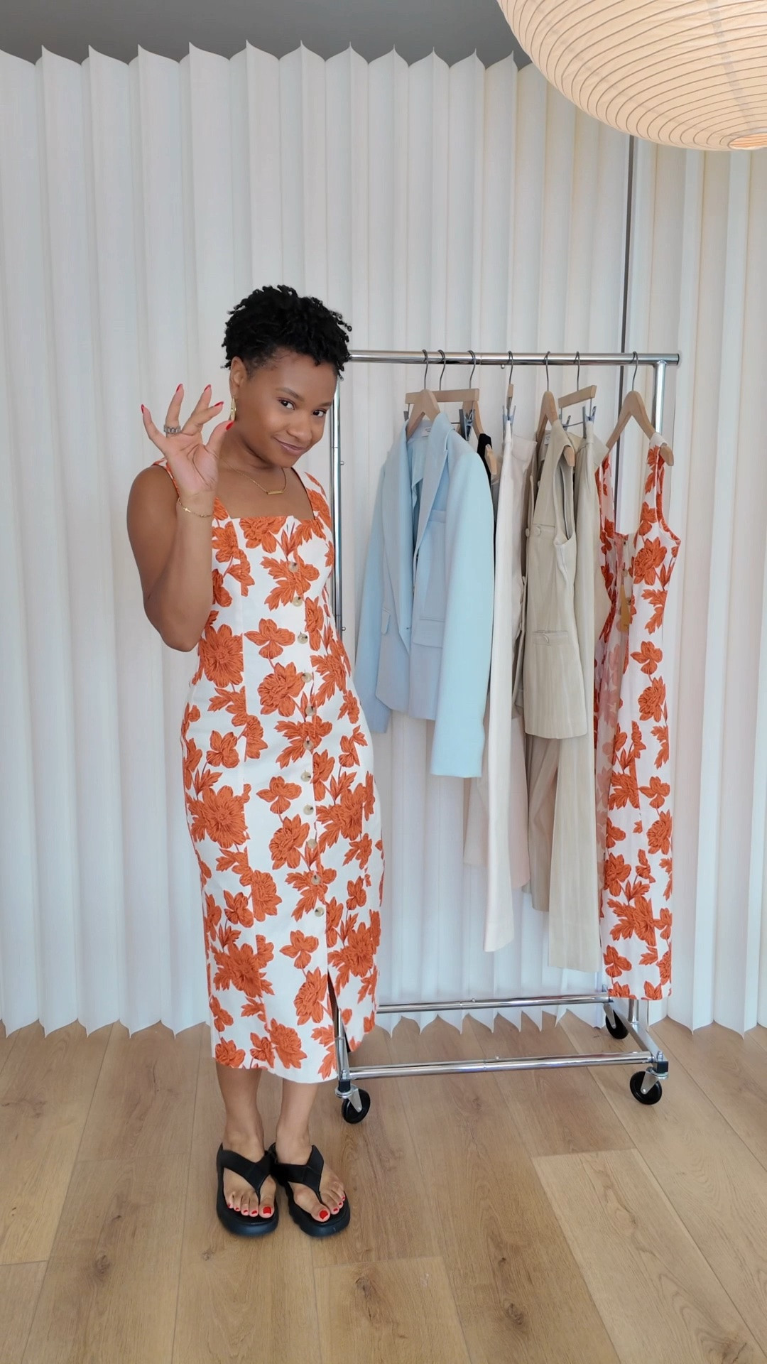 This fun dress is perfect for the summer. It’s super comfy because it has some stretch. There’s a zipper down the back and buttons down the front. 

I’m wearing a size 4

#LTKgrwm #LTKootd #LTKSeasonal