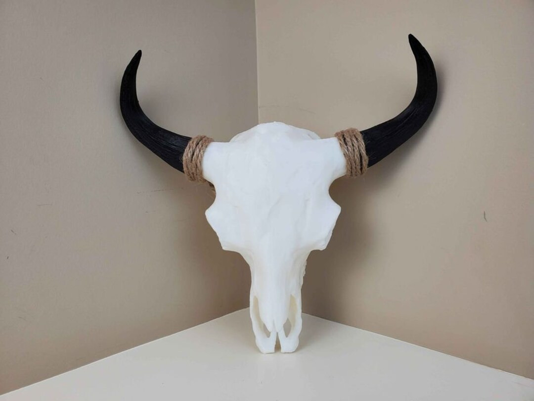 Regular Size CUSTOM Bison Skull in ANY Color - Faux Taxidermy - Easy to Hang Wall Art - Man Cave ... | Etsy (US)