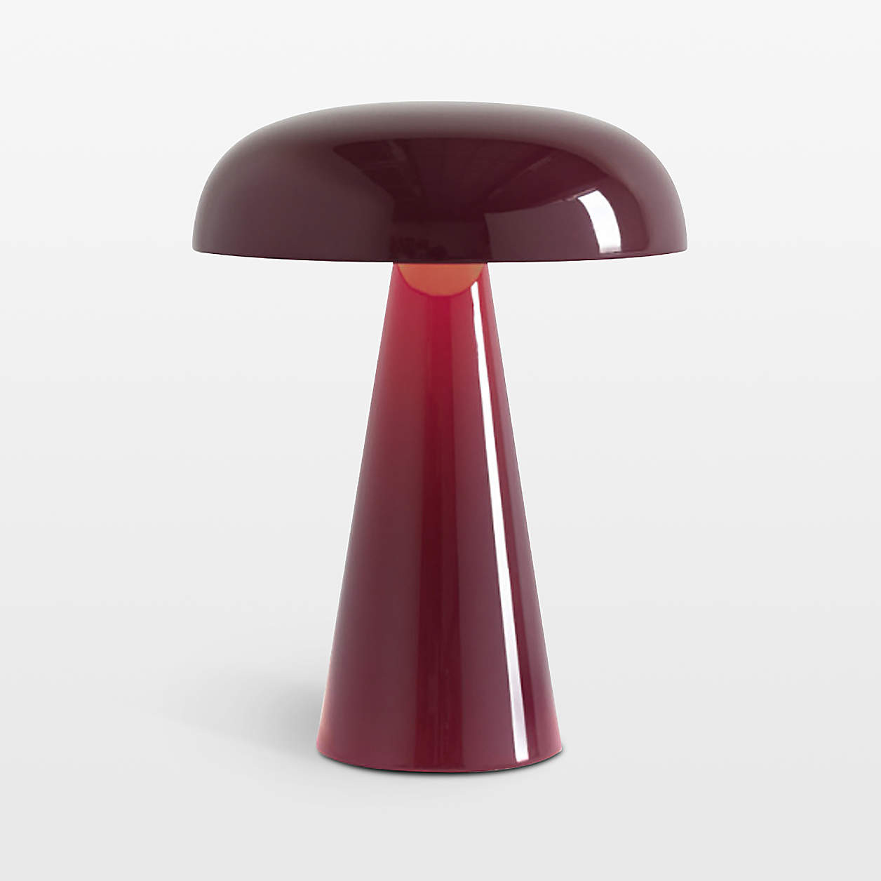 Como Portable LED Table Lamp Red 8.3" + Reviews | Crate & Barrel | Crate & Barrel