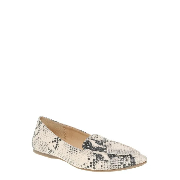 Time and Tru Animal Print Feather Flat (Women's) | Walmart (US)