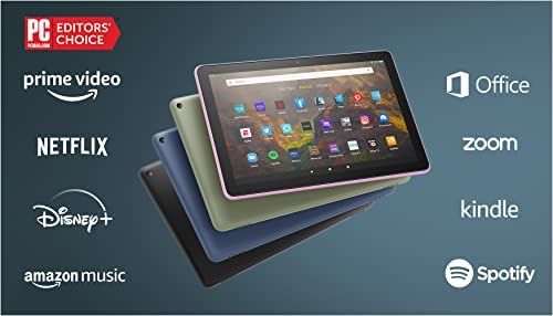 Amazon Fire HD 10 tablet, 10.1", 1080p Full HD, 64 GB, latest model (2021 release), Black | Amazon (US)