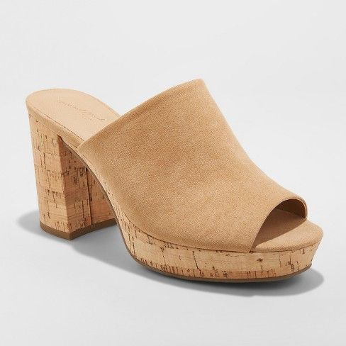 Women's Michelle Cork Mules - Universal Thread™ | Target