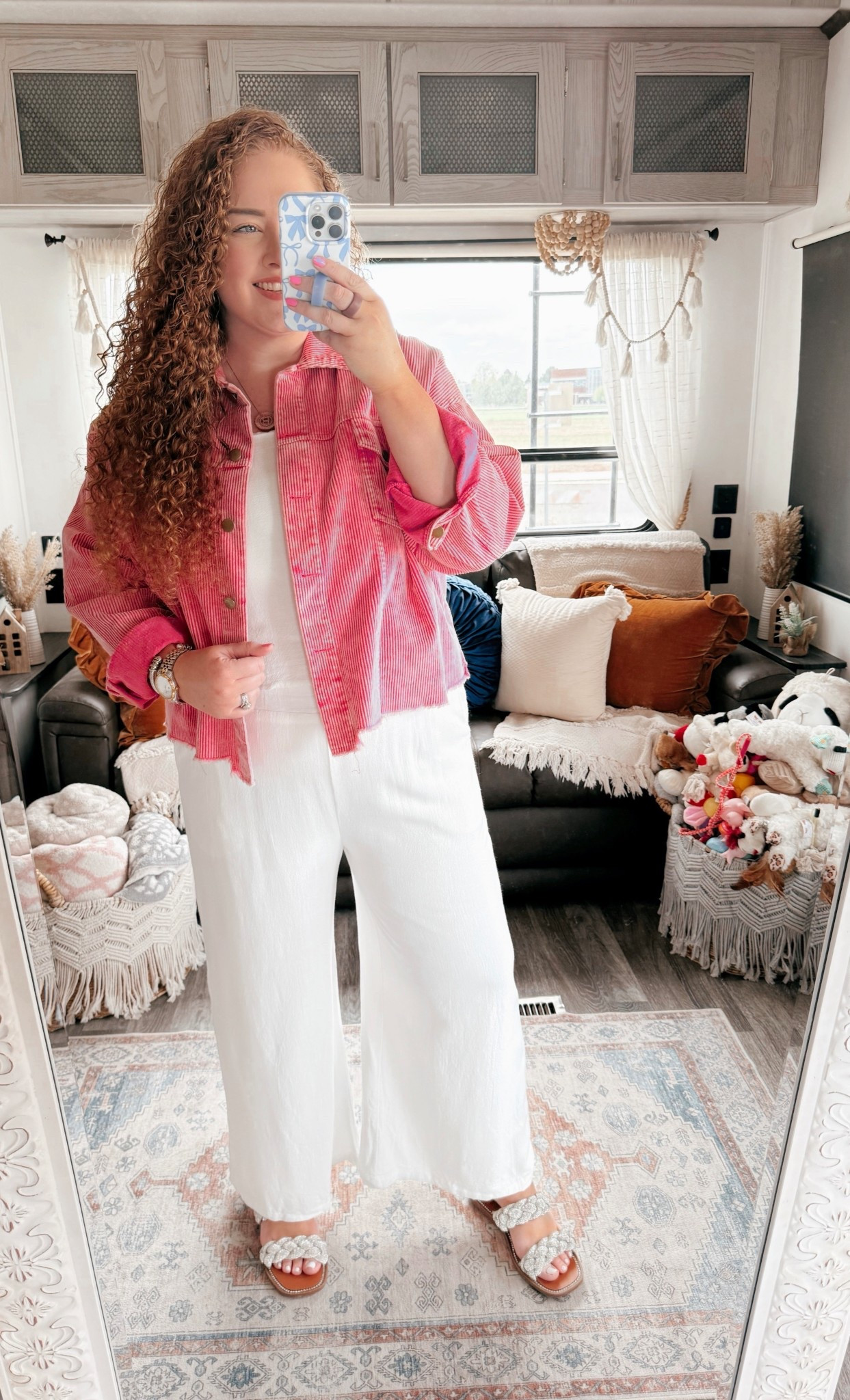 This jacket is the perfect pop of color for this set💖 Two pieces, one perfect vibe. ✨two piece set | amazon two piece set | white two piece set | chic two piece set | Amazon white pants set | spring two piece set | summer two piece set | sandals | Steve Madden sandals | blingy sandals | pink jacket | amazon pink jacket | pink corduroy jacket | casual outfit | Casual outfit inspo | amazon casual outfit | Amazon finds | Amazon fashion | amazon outfit | Amazon look | spring outfit | amazon spring outfit | spring fashion | amazon spring fashion 

#LTKStyleTip #LTKSaleAlert #LTKMidsize